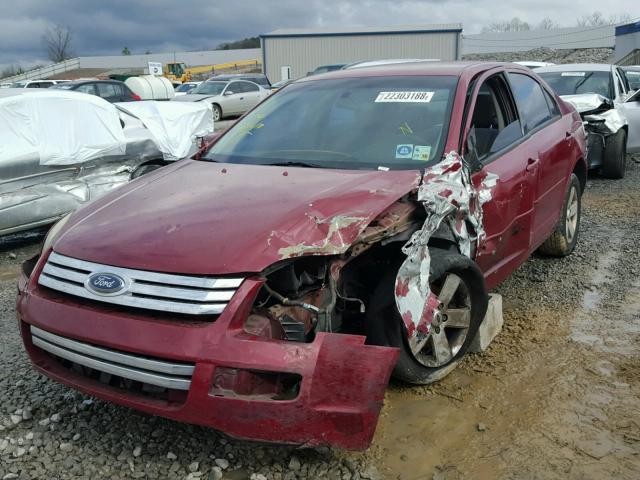 3FAFP07126R174607 - 2006 FORD FUSION SE RED photo 2