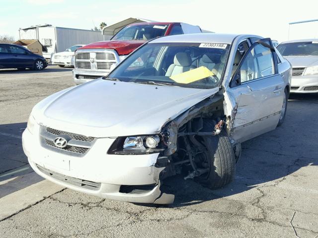 5NPET46C58H326784 - 2008 HYUNDAI SONATA GLS SILVER photo 2