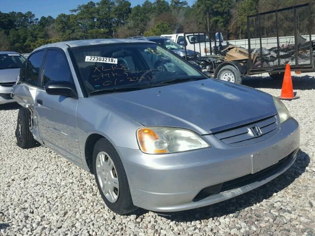 2HGES16541H589612 - 2001 HONDA CIVIC LX SILVER photo 1