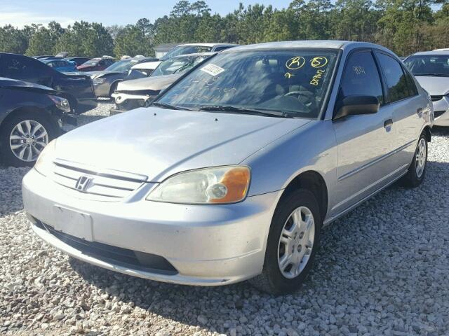 2HGES16541H589612 - 2001 HONDA CIVIC LX SILVER photo 2