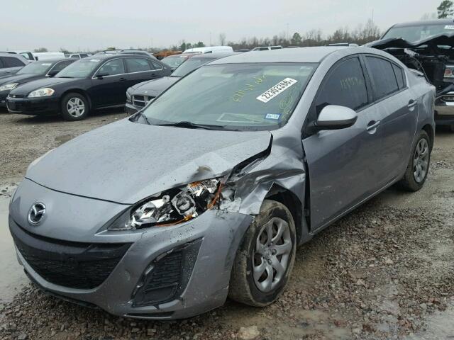 JM1BL1UF9B1478161 - 2011 MAZDA 3 I GRAY photo 2