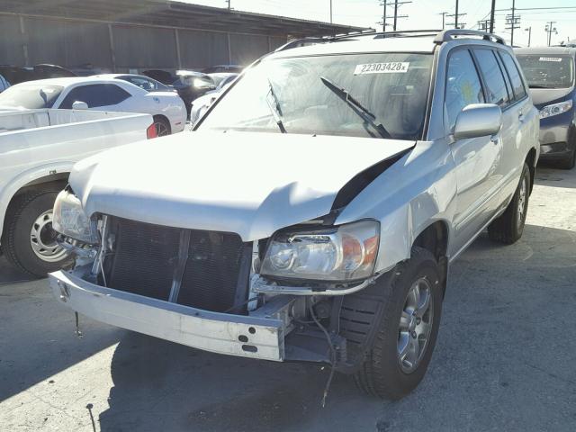 JTEEP21A850128946 - 2005 TOYOTA HIGHLANDER SILVER photo 2