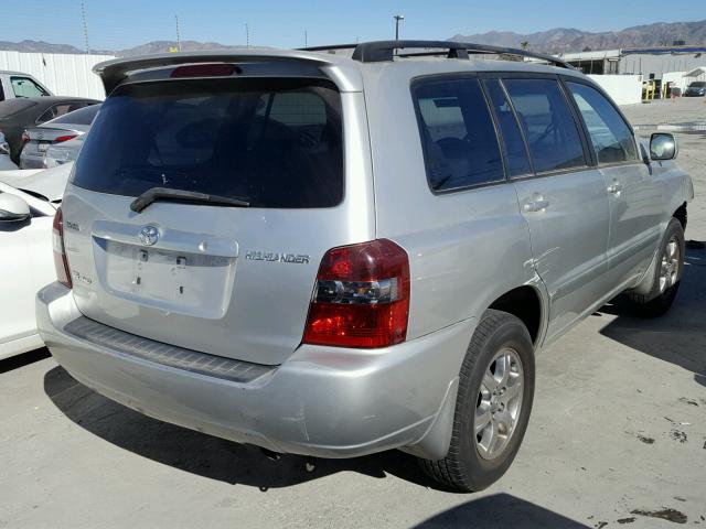 JTEEP21A850128946 - 2005 TOYOTA HIGHLANDER SILVER photo 4