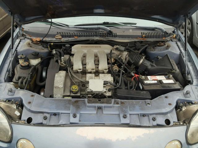 1FAFP58S9XG143559 - 1999 FORD TAURUS SE BLUE photo 7