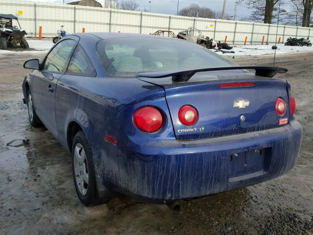 1G1AL15F877177310 - 2007 CHEVROLET COBALT LT BLUE photo 3