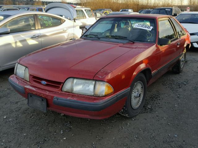 1FACP41A6LF105222 - 1990 FORD MUSTANG LX RED photo 2