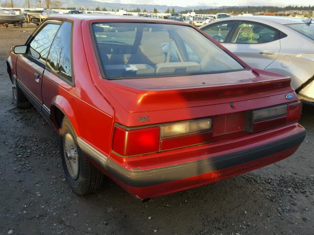 1FACP41A6LF105222 - 1990 FORD MUSTANG LX RED photo 3