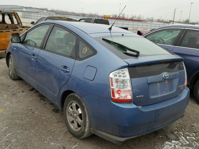 JTDKB20U397839386 - 2009 TOYOTA PRIUS BLUE photo 3