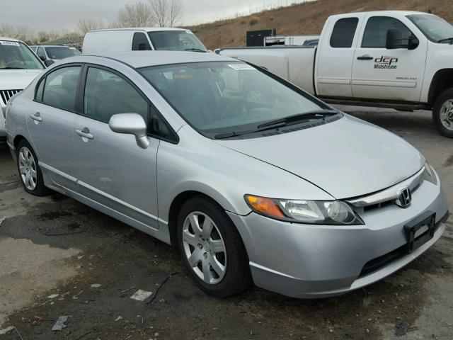 1HGFA15586L029479 - 2006 HONDA CIVIC LX SILVER photo 1