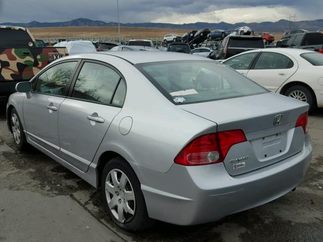 1HGFA15586L029479 - 2006 HONDA CIVIC LX SILVER photo 3