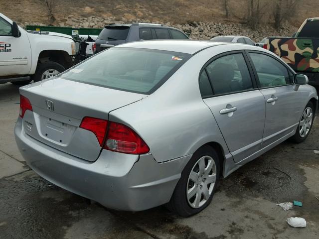 1HGFA15586L029479 - 2006 HONDA CIVIC LX SILVER photo 4