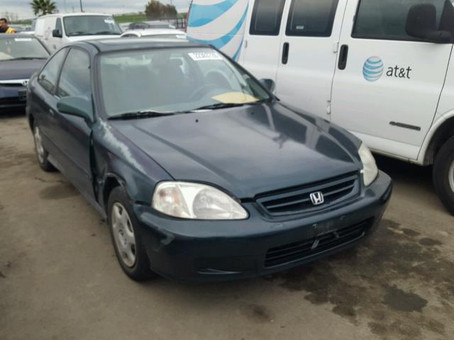 1HGEJ824XYL030250 - 2000 HONDA CIVIC EX 绿色 照片 1