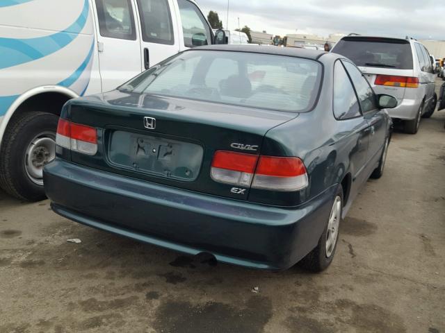 1HGEJ824XYL030250 - 2000 HONDA CIVIC EX GREEN photo 4