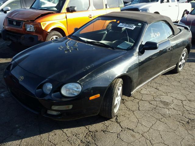 JT5FG02T7W0048919 - 1998 TOYOTA CELICA GT BLACK photo 2