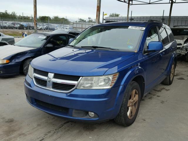 3D4PG5FV7AT116135 - 2010 DODGE JOURNEY SX BLUE photo 2