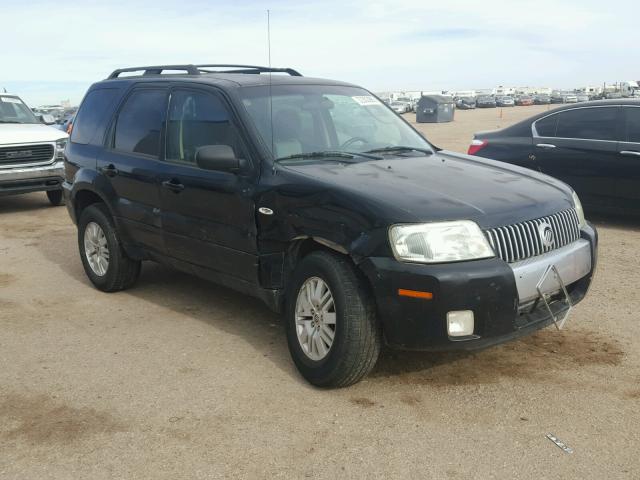 4M2YU57Z26KJ03369 - 2006 MERCURY MARINER BLACK photo 1