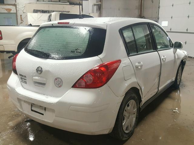 3N1BC1CPXBL477817 - 2011 NISSAN VERSA S WHITE photo 4