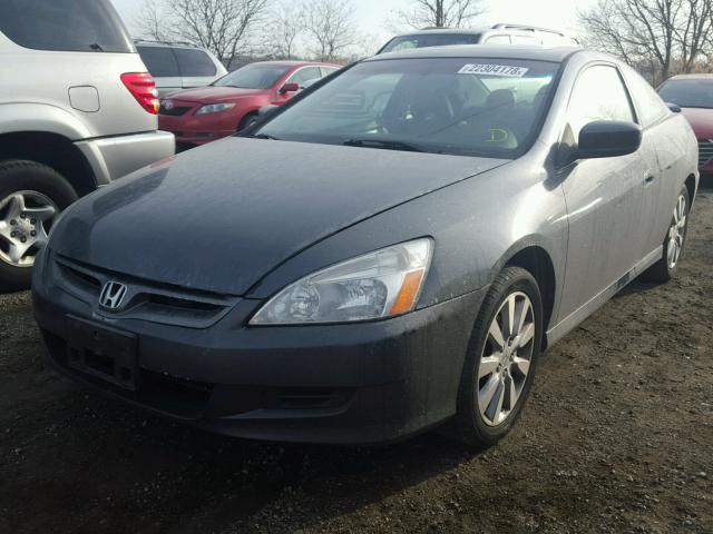 1HGCM82687A006393 - 2007 HONDA ACCORD EX GRAY photo 2