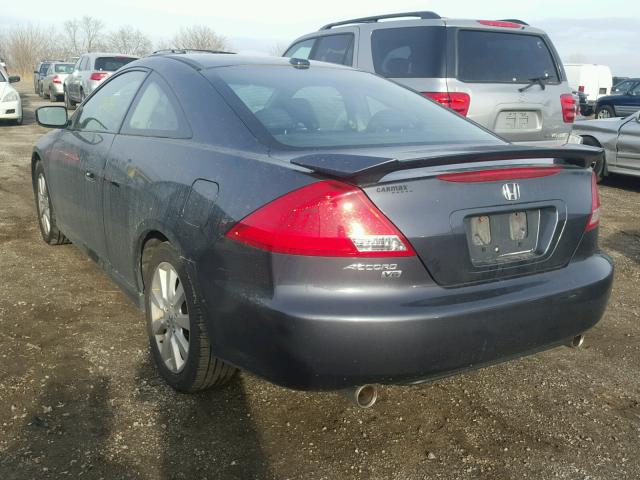 1HGCM82687A006393 - 2007 HONDA ACCORD EX GRAY photo 3