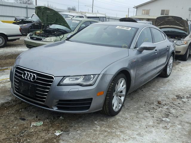 WAUSGAFC4CN016041 - 2012 AUDI A7 PRESTIG SILVER photo 2