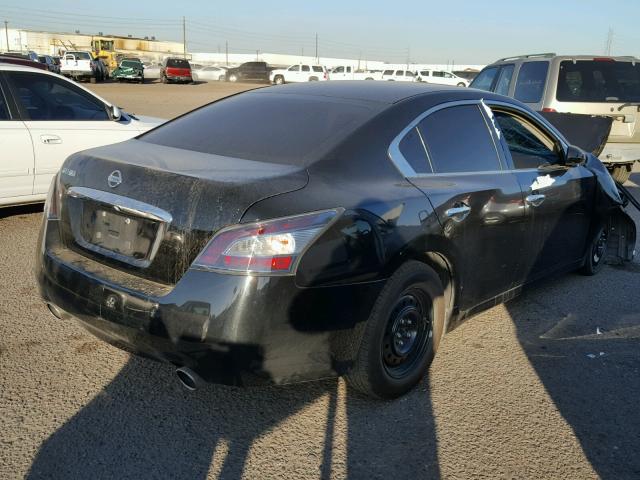 1N4AA5AP5EC463418 - 2014 NISSAN MAXIMA S BLACK photo 4