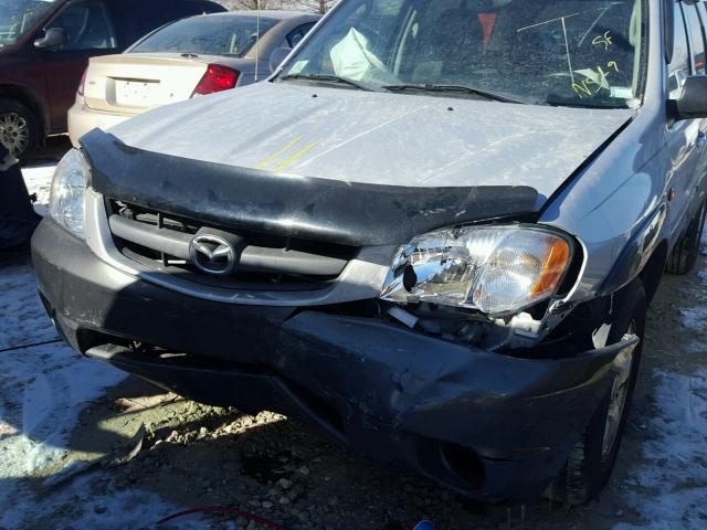 4F2YZ94124KM07151 - 2004 MAZDA TRIBUTE LX SILVER photo 9