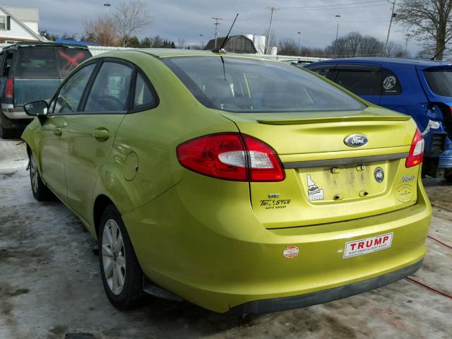 3FADP4BJ9BM144842 - 2011 FORD FIESTA SE GREEN photo 3