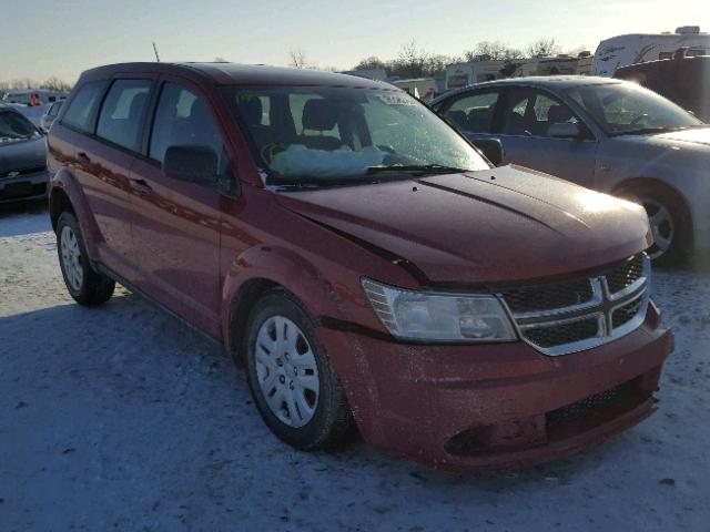 3C4PDCABXFT719370 - 2015 DODGE JOURNEY SE RED photo 1