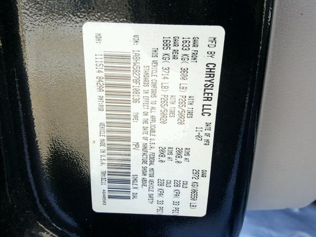 1A8HW58278F108136 - 2008 CHRYSLER ASPEN LIMI 黑色 照片 10