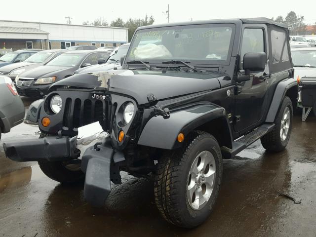 1C4GJWBG0DL702364 - 2013 JEEP WRANGLER S BLACK photo 2