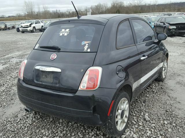 3C3CFFAR0CT277304 - 2012 FIAT 500 POP BLACK photo 4