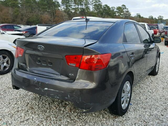 KNAFU4A23C5551534 - 2012 KIA FORTE EX CHARCOAL photo 4