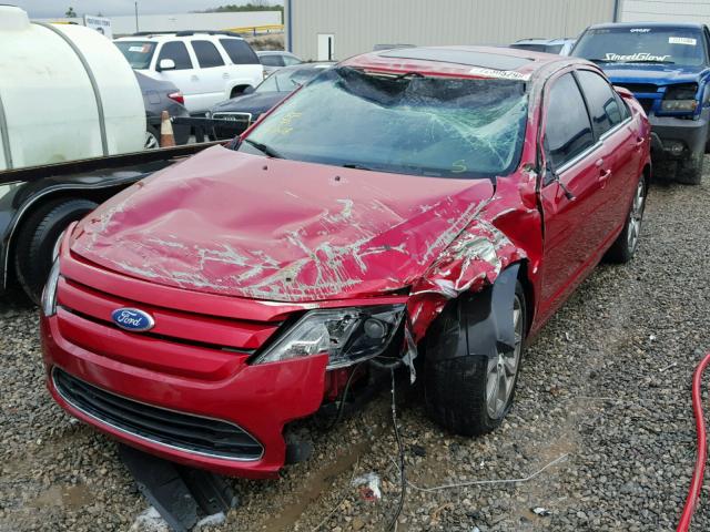 3FAHP0JG9BR277667 - 2011 FORD FUSION SEL RED photo 2