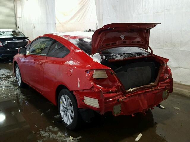 2HGFG3B83CH528174 - 2012 HONDA CIVIC EX RED photo 3