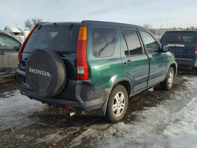 JHLRD78853C048341 - 2003 HONDA CR-V EX GREEN photo 4