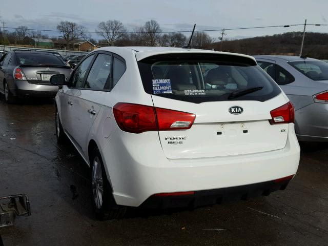 KNAFU5A21C5478461 - 2012 KIA FORTE EX WHITE photo 3