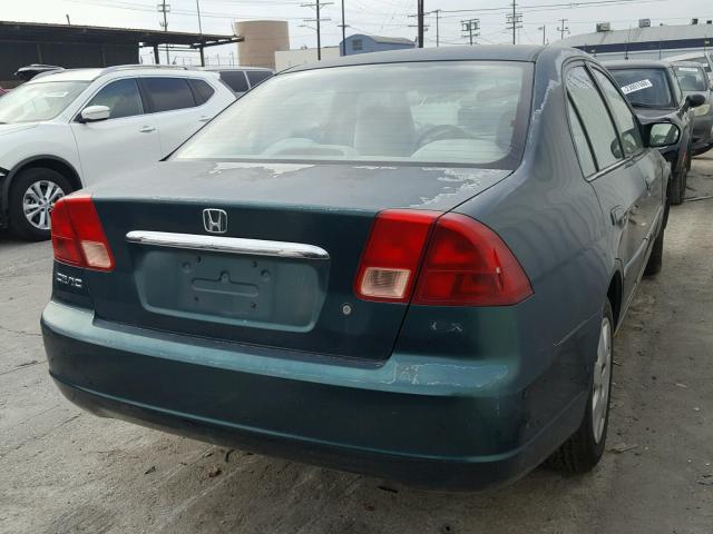 2HGES26732H510794 - 2002 HONDA CIVIC EX GREEN photo 4