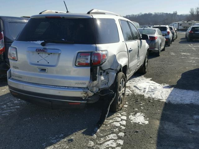 1GKKVRKD7DJ217323 - 2013 GMC ACADIA SLT SILVER photo 4