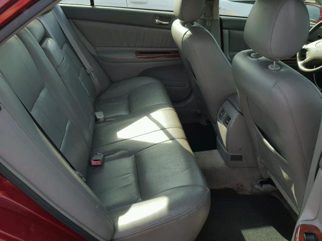 JTDBE30KX20070248 - 2002 TOYOTA CAMRY LE MAROON photo 6