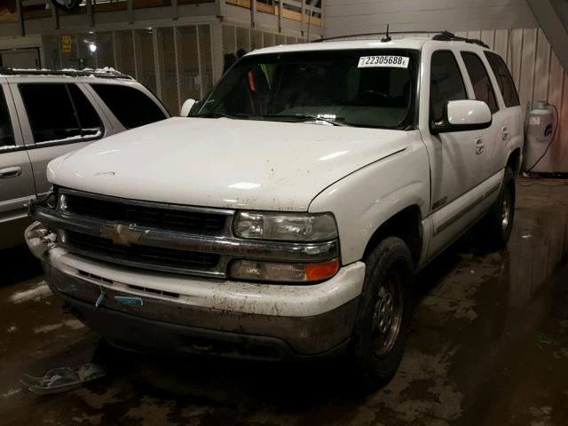 1GNEK13ZX3J321338 - 2003 CHEVROLET TAHOE K150 WHITE photo 2