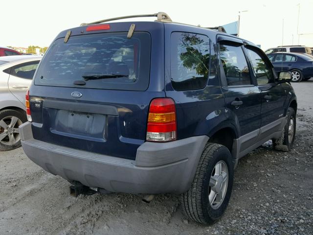 1FMYU01182KD98317 - 2002 FORD ESCAPE XLS BLUE photo 4