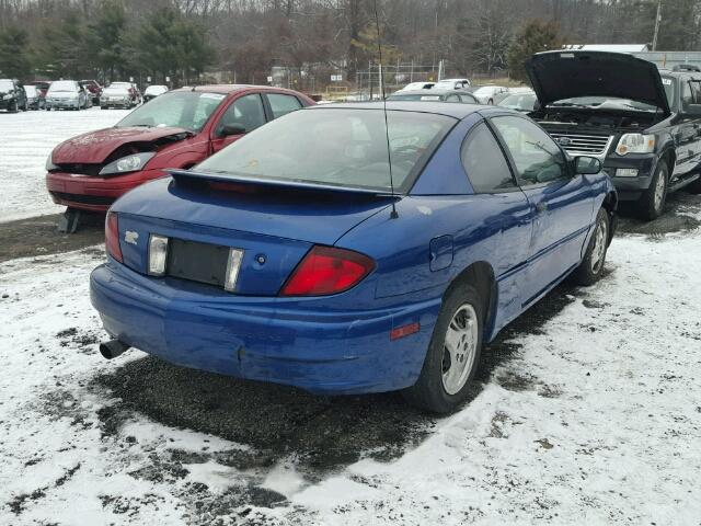 1G2JB12F037156724 - 2003 PONTIAC SUNFIRE BLUE photo 4