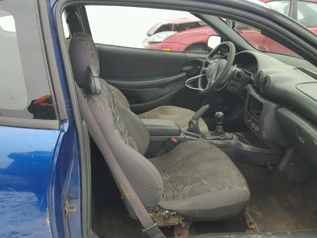 1G2JB12F037156724 - 2003 PONTIAC SUNFIRE BLUE photo 5