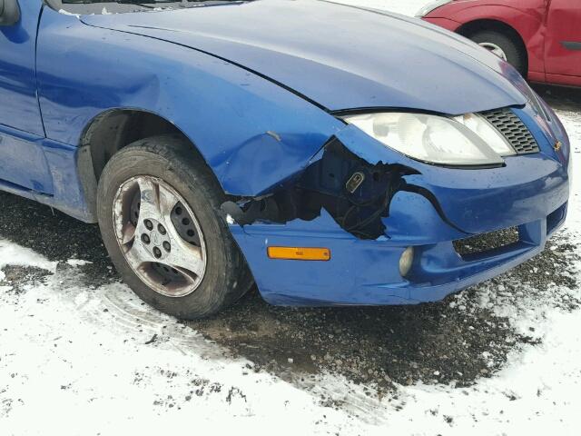 1G2JB12F037156724 - 2003 PONTIAC SUNFIRE BLUE photo 9