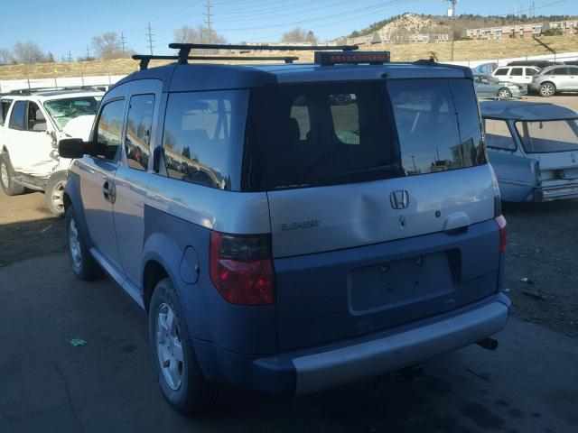 5J6YH27655L021735 - 2005 HONDA ELEMENT EX SILVER photo 3