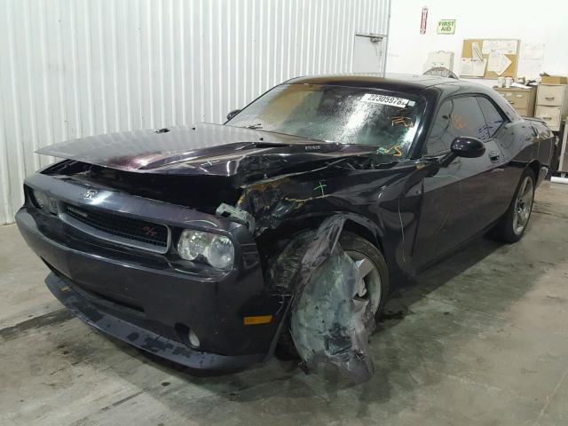 2B3CJ5DT2AH142313 - 2010 DODGE CHALLENGER BLACK photo 2