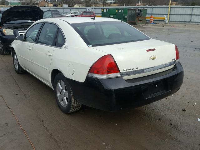 2G1WT58K889165793 - 2008 CHEVROLET IMPALA LT WHITE photo 3