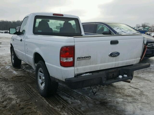 1FTYR10D18PA42097 - 2008 FORD RANGER WHITE photo 3