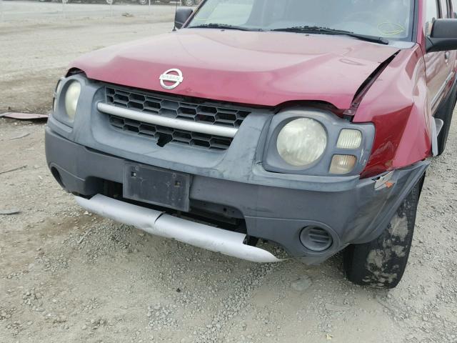 5N1ED28T92C526175 - 2002 NISSAN XTERRA XE RED photo 9