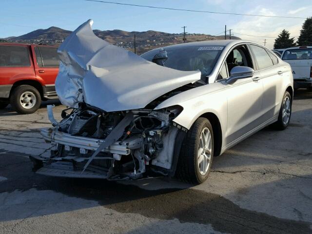 3FA6P0HD4ER275798 - 2014 FORD FUSION SE SILVER photo 2